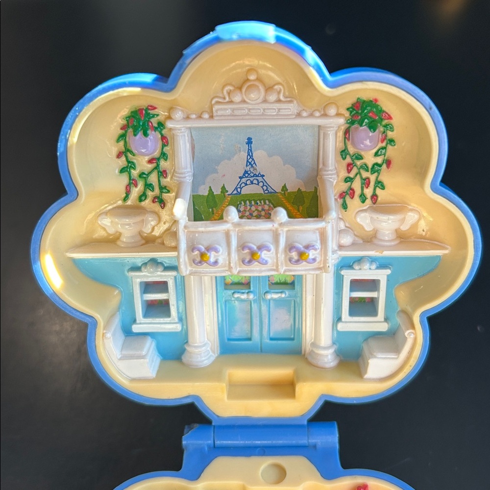 Vintage Polly Pocket Blue Flower Compact 1990 - Picture 9 of 10